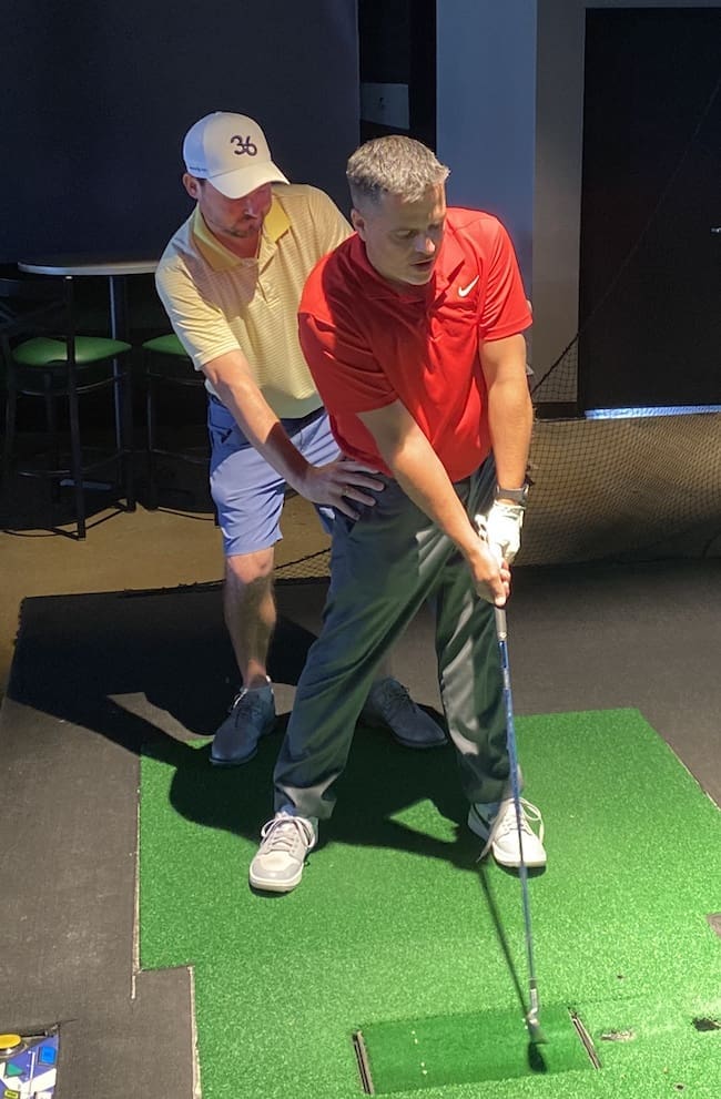 Indoor golf lessons