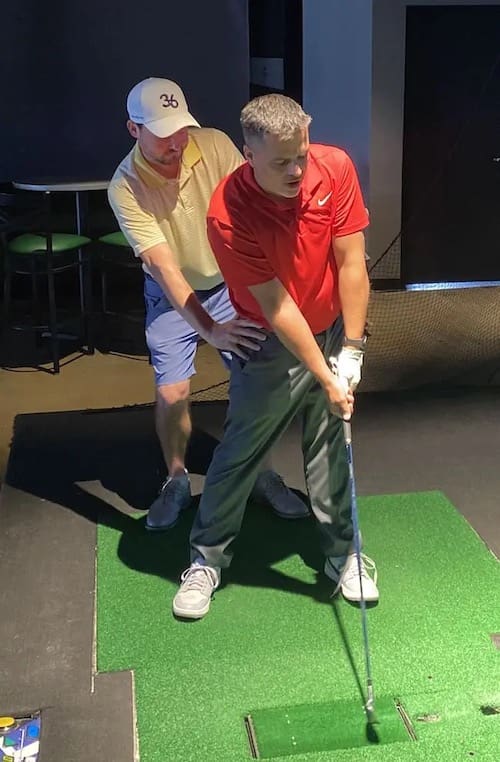 One on one personal Indoor golf lessons